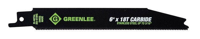 Greenlee Blade Recip-6X3/4X.039 18Tpi - GRE-353-618RS | GarageAndFab.com