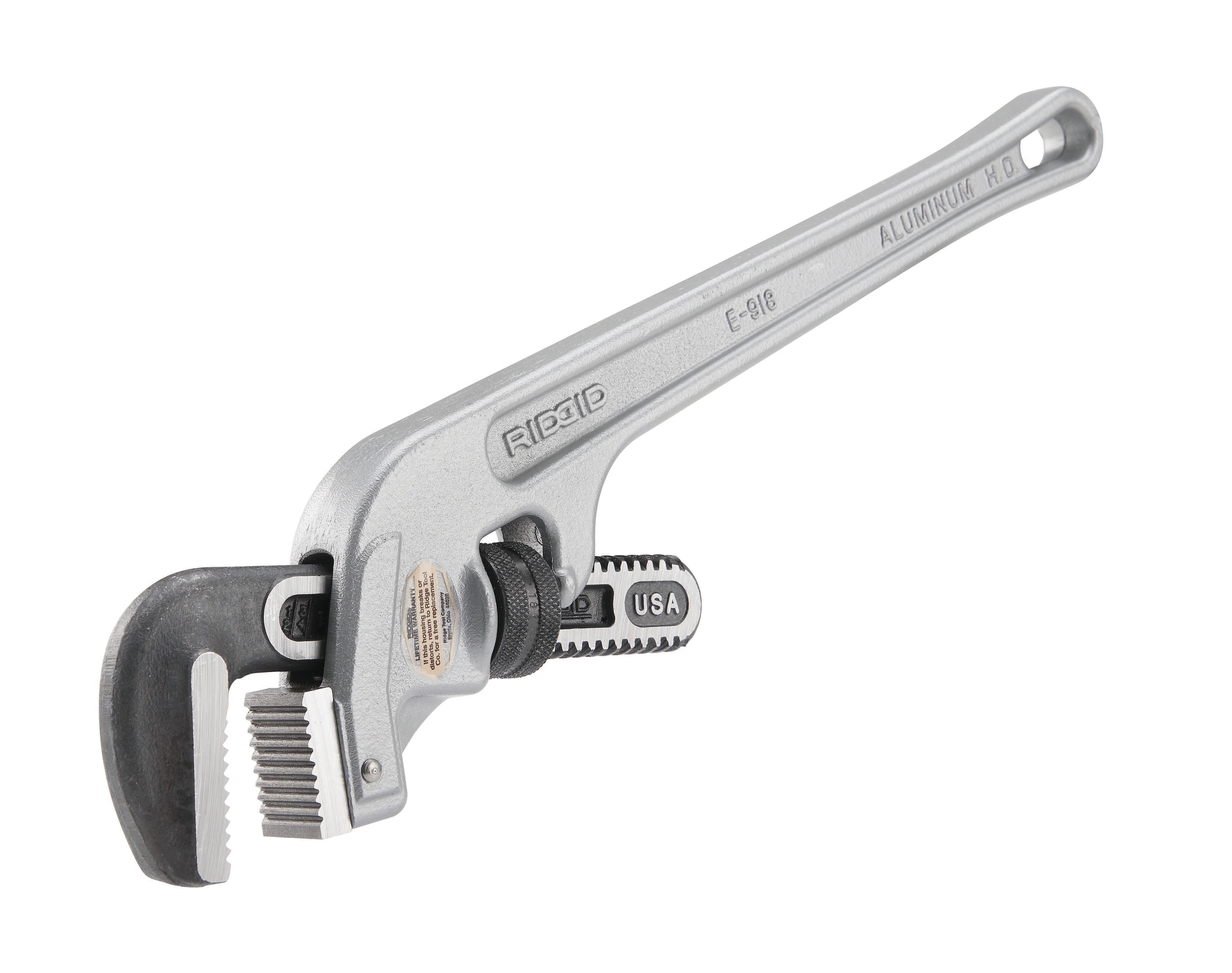 Ridgid Wrench, E918 Aluminum End - RGD-90122 | GarageAndFab.com