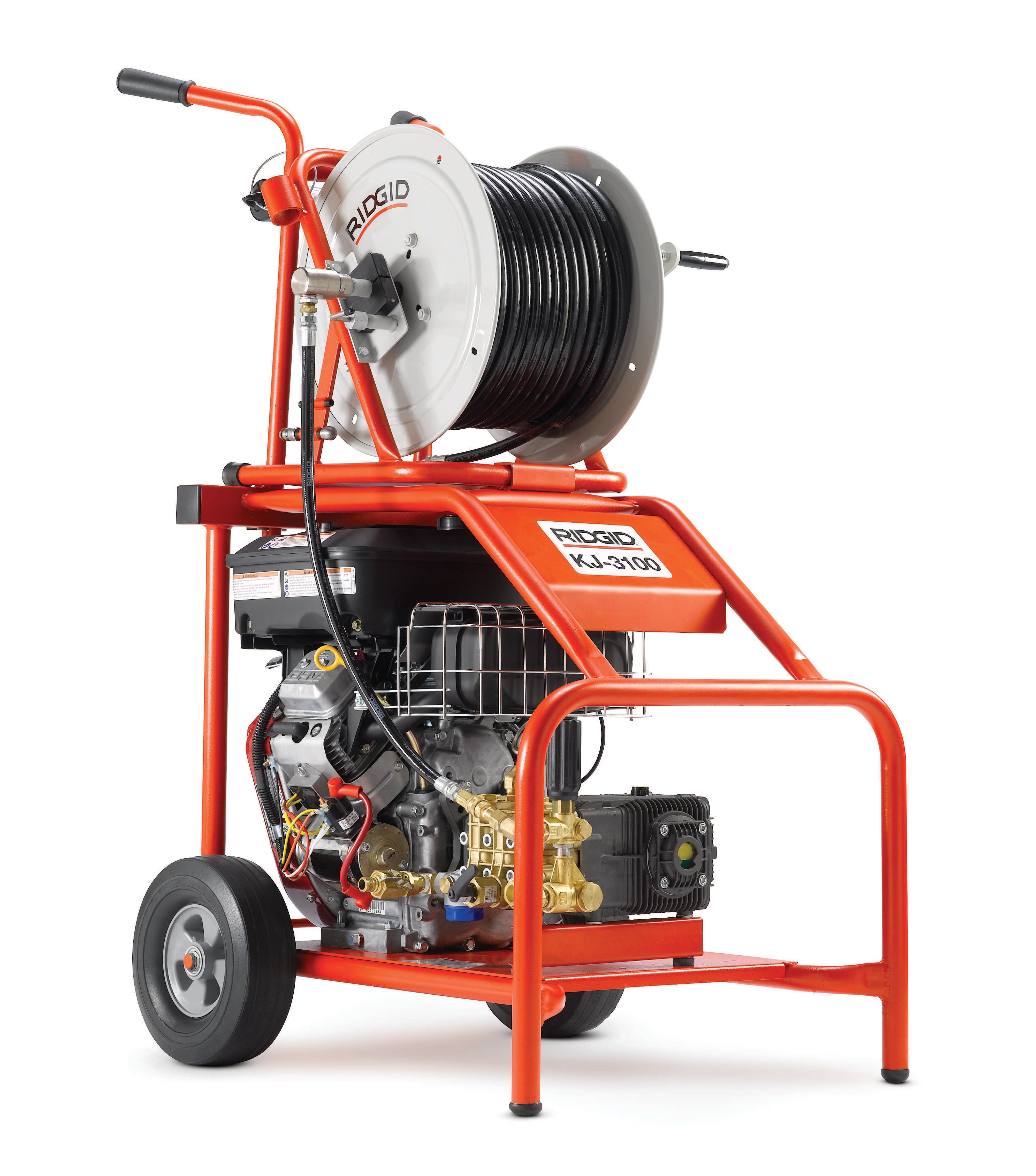 Ridgid Jetter,Kj-3100 With Hose Reel - RGD-37413 | GarageAndFab.com