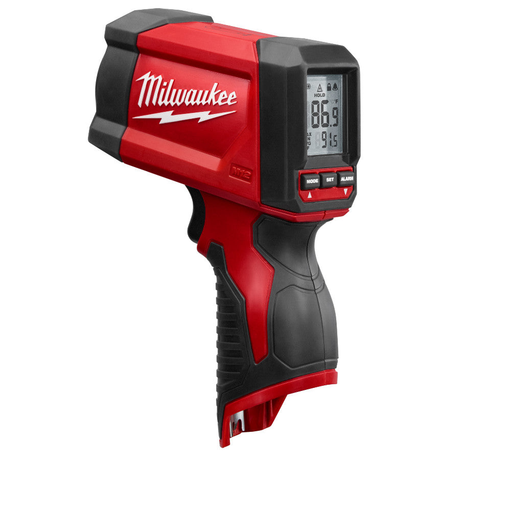 Milwaukee Electric M12 12:1 Infrared Temp-Gun (Bare Tool), -22°F To 1022°F - MLW-2278-20 | GarageAndFab.com