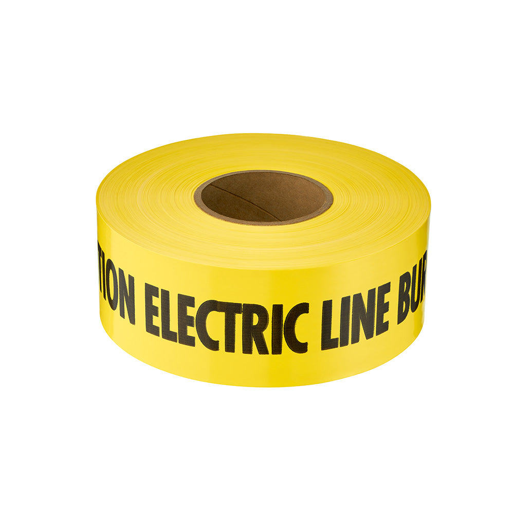 Milwaukee Electric 3X1000 Yellow Elctrc Line 4Mil Tape 1Rl - MLW-22-202 | GarageAndFab.com