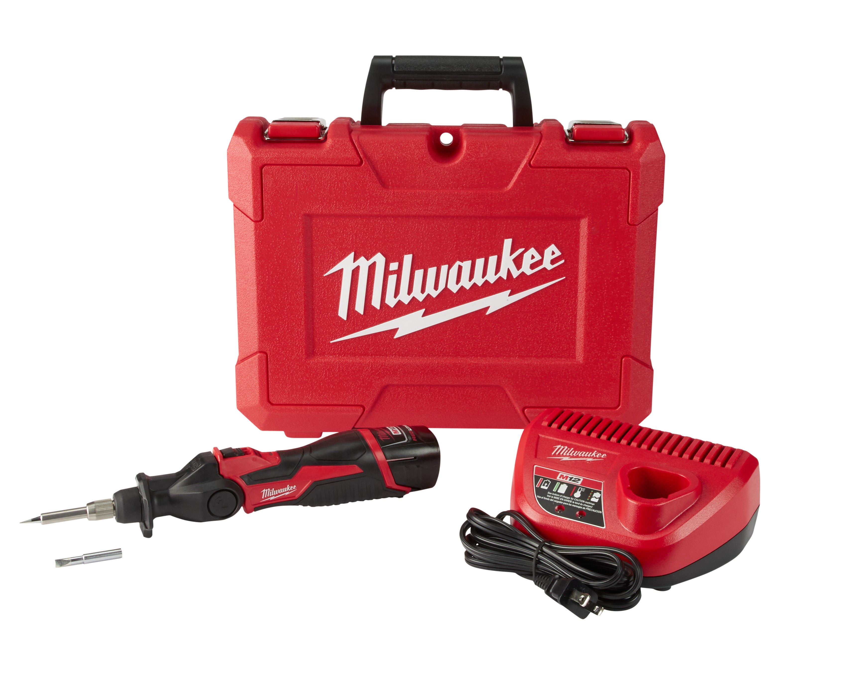 Milwaukee Electric 12V Soldering Iron Kit - MLW-2488-21 | GarageAndFab.com