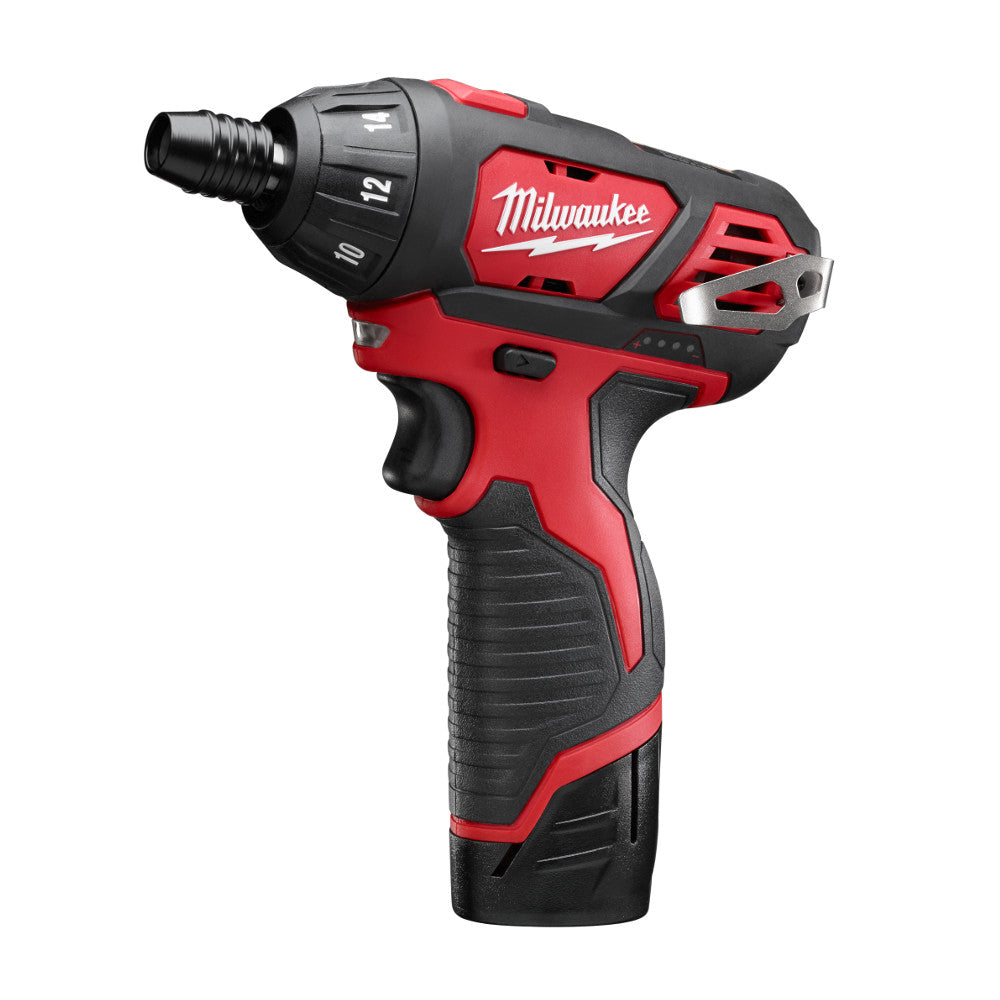 Milwaukee Electric M12 Screwdriver Kit - MLW-2401-22 | GarageAndFab.com