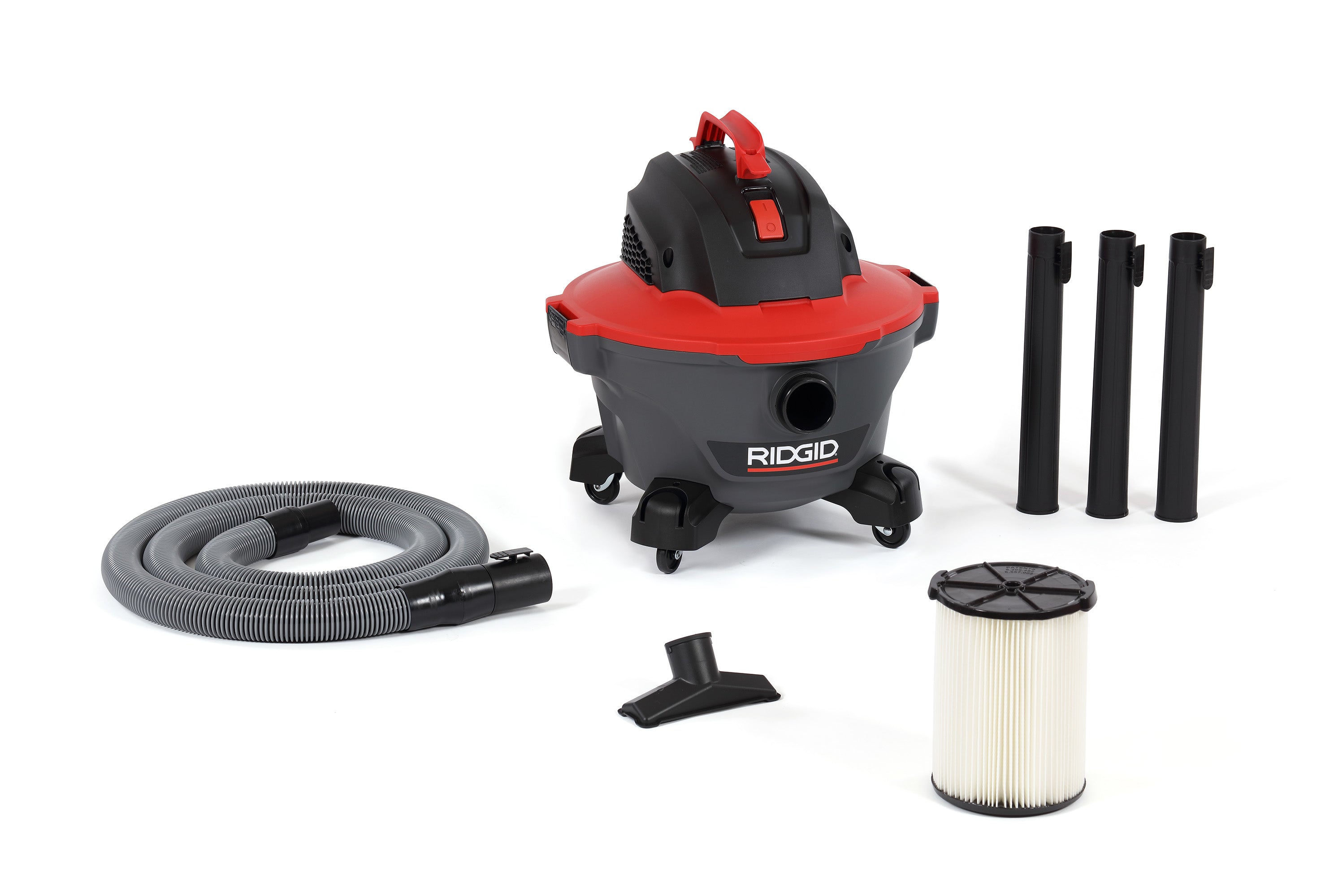 Ridgid Vac, Red 6 Gal Wet/Dry Rt0600 - RGD-62698 | GarageAndFab.com