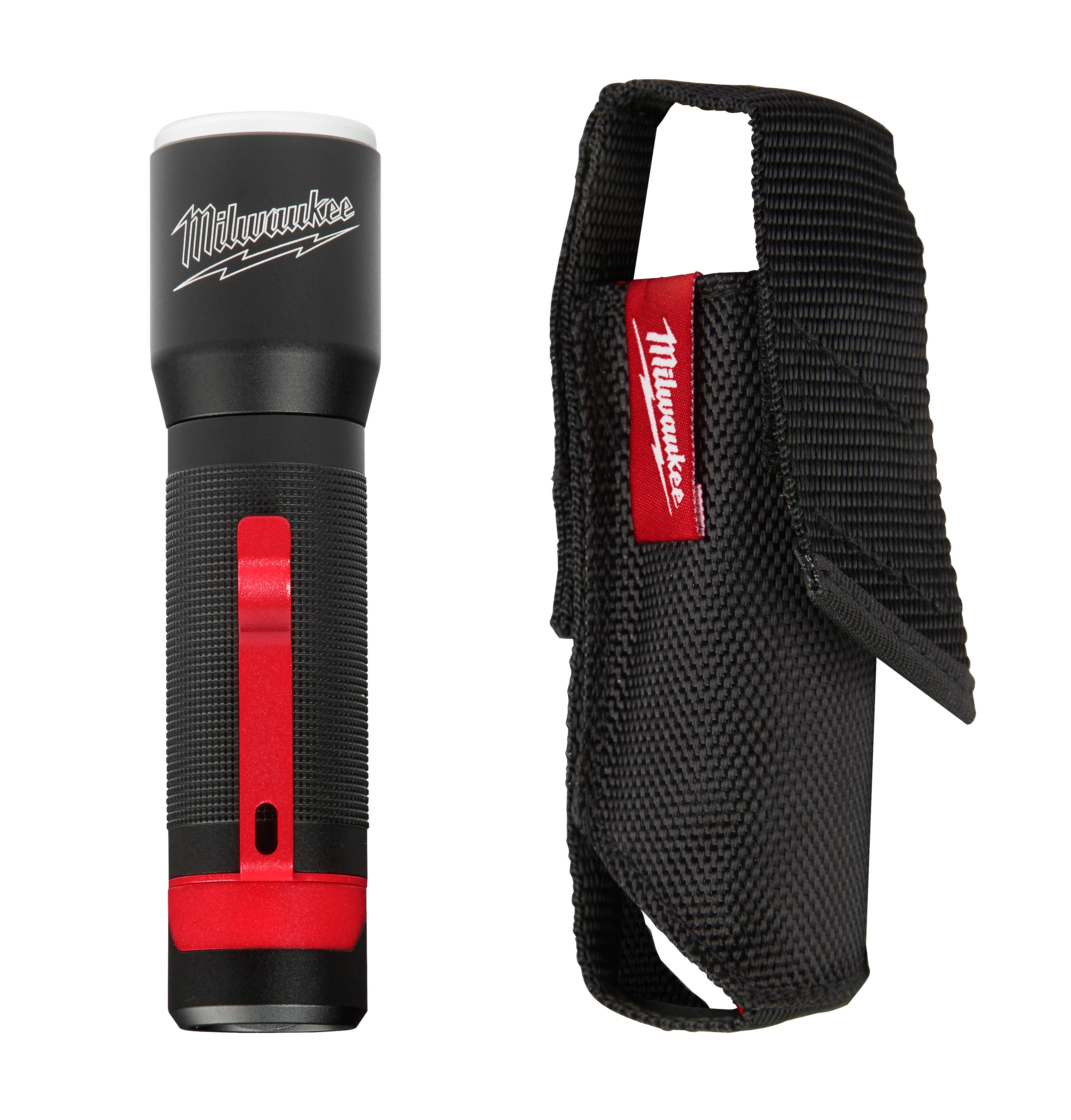 Milwaukee Electric 325/25 Lumens Focusing Flashlight With Holster, Includes (3) Aaa Batteries - MLW-2107S | GarageAndFab.com